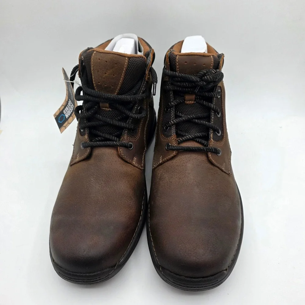 Dockers‎ Hartley Mens Dark Tan Leather Boots Fusion Footbed 90-29572 Size 12 M